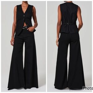 Citizens of‎ Humanity Amari Ultra Jean In Black Wide Leg Flare Size 32